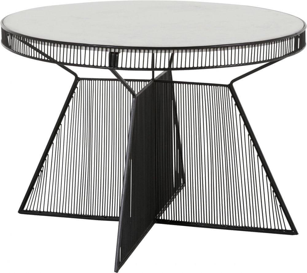 Danish Style Odkladací stolík Emry, 77 cm, čierna